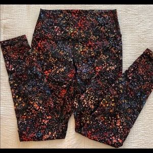 Flowerescent Multi - Lululemon Wunder Under Hi-Rise Tight *28” - EUC